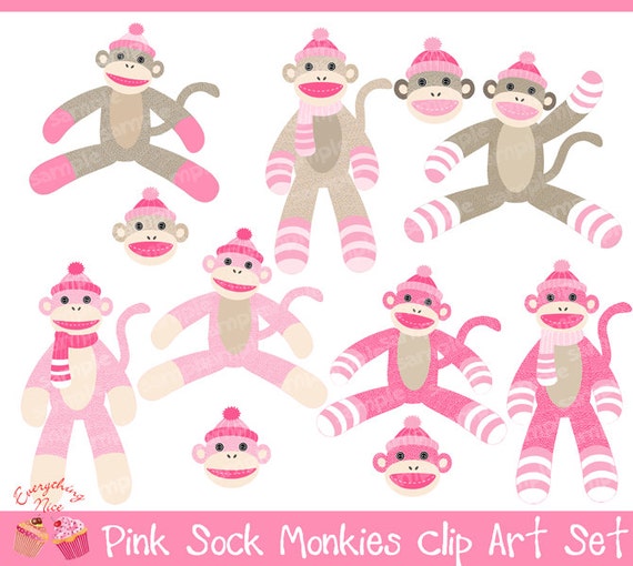 sock monkey clip art - photo #15