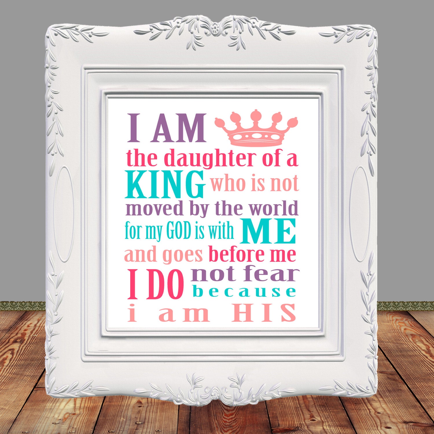 Daughter of the King Inspirational quote printable Scripture