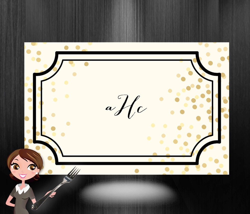 50 Personalized Paper Placemats Custom by BoutiqueMonogram on Etsy