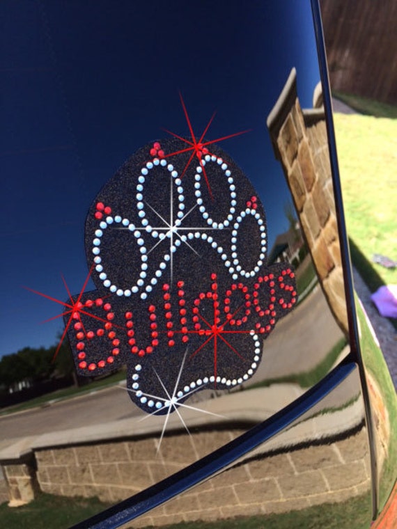 Items similar to Paw Rhinestone Car Decal on Etsy