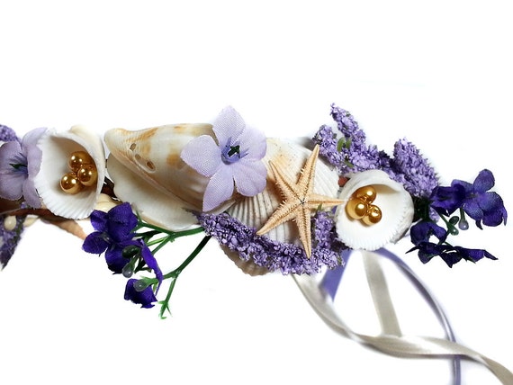 Sea of Purple Stars Silicone Mermaid Headpiece