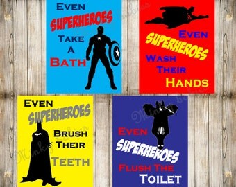 Superhero bathroom – Etsy ES