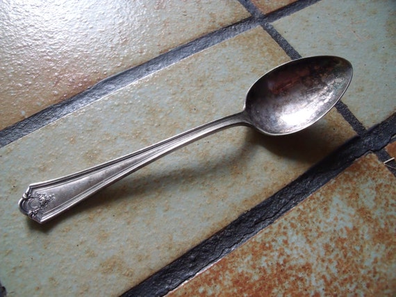 Vintage 1914 WILLIAM ROGERS Silver Plate Soup Spoon ASHLAND Pattern