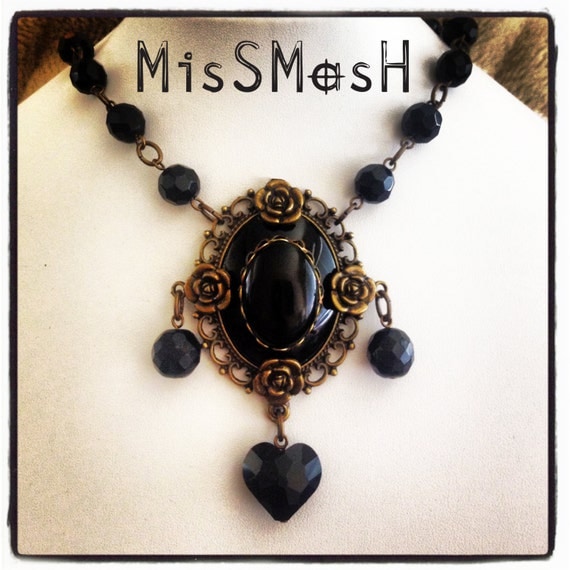 Black Magesty - Gothic / Steampunk choker by MisSMasH2012 steampunk buy now online