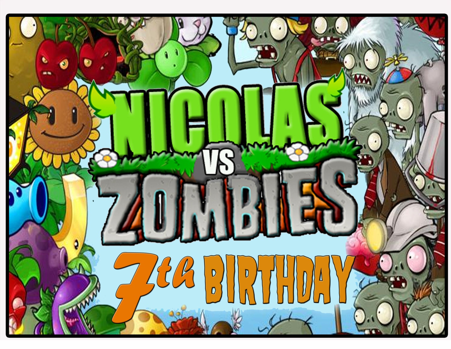 plants vs zombies birthday pictures