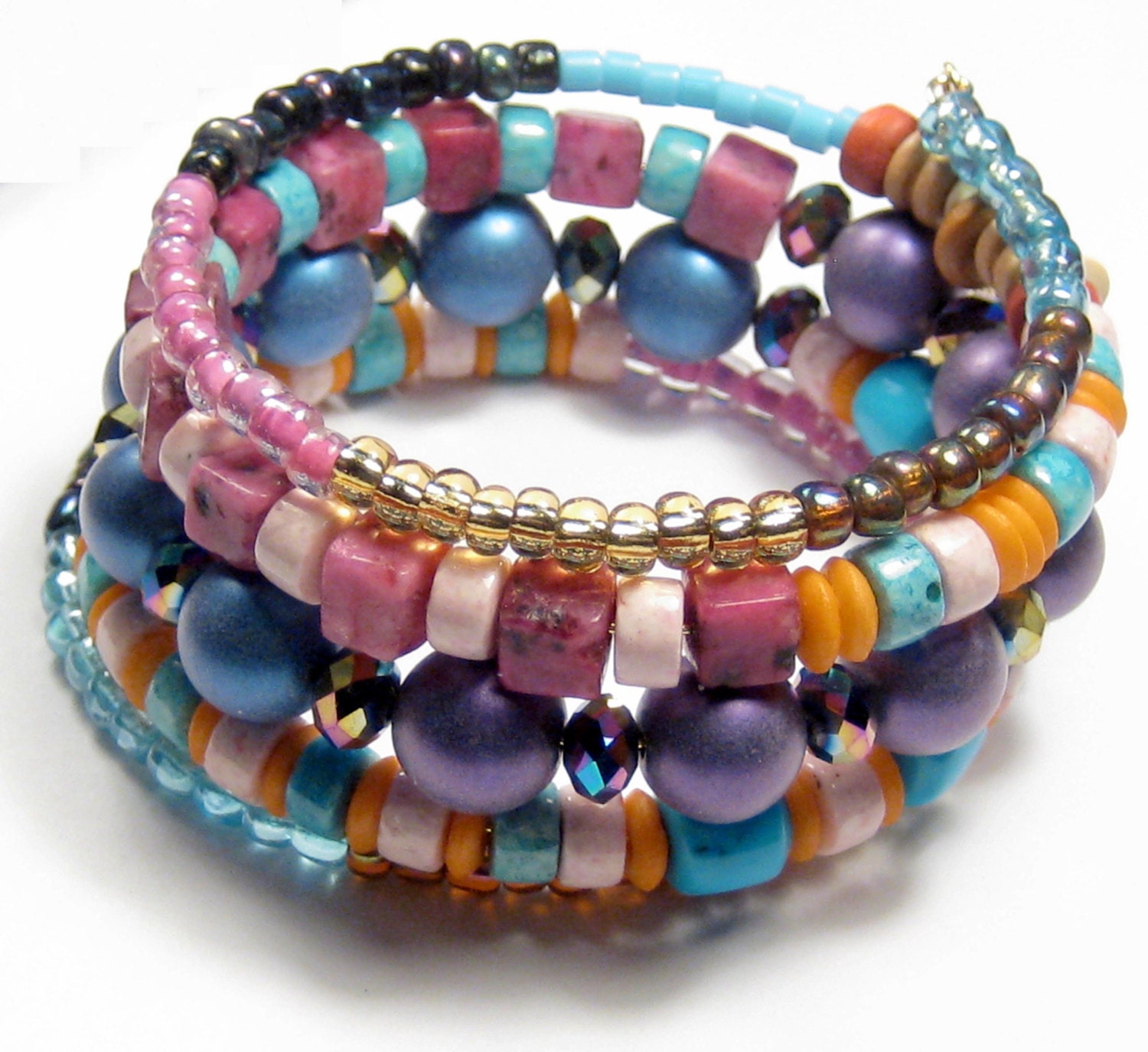 Beaded Wrap Bracelet Yoga Bracelet Bohemian Jewelry Boho