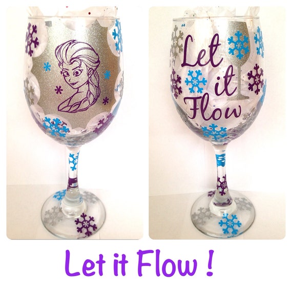 Items similar to Frozen wine glass... Can be personalized on Etsy