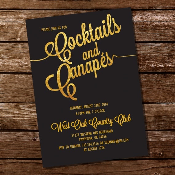 40Th Birthday Cocktail Party Invitations 4