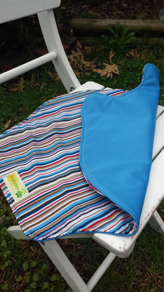 Car Seat Protector pee pee pad Blue stripe