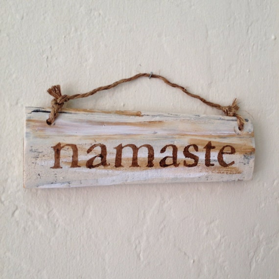 Yoga Rustic hanging signs / Yoga Wood Hanging  Namaste Sign Sign /  / Sign / Sign rustic