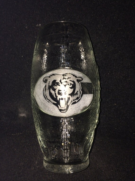 Football shaped Beer Glasses Custom Football Beer Glass Etched Football