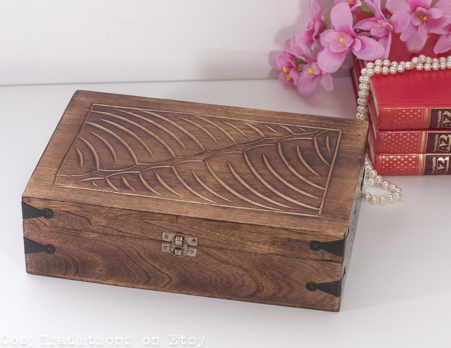 Large Jewelry Box Indian Jewelry Trinket Keepsake Box