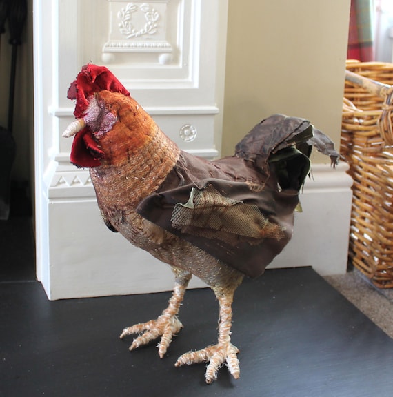 Chicken Textile Sculpture