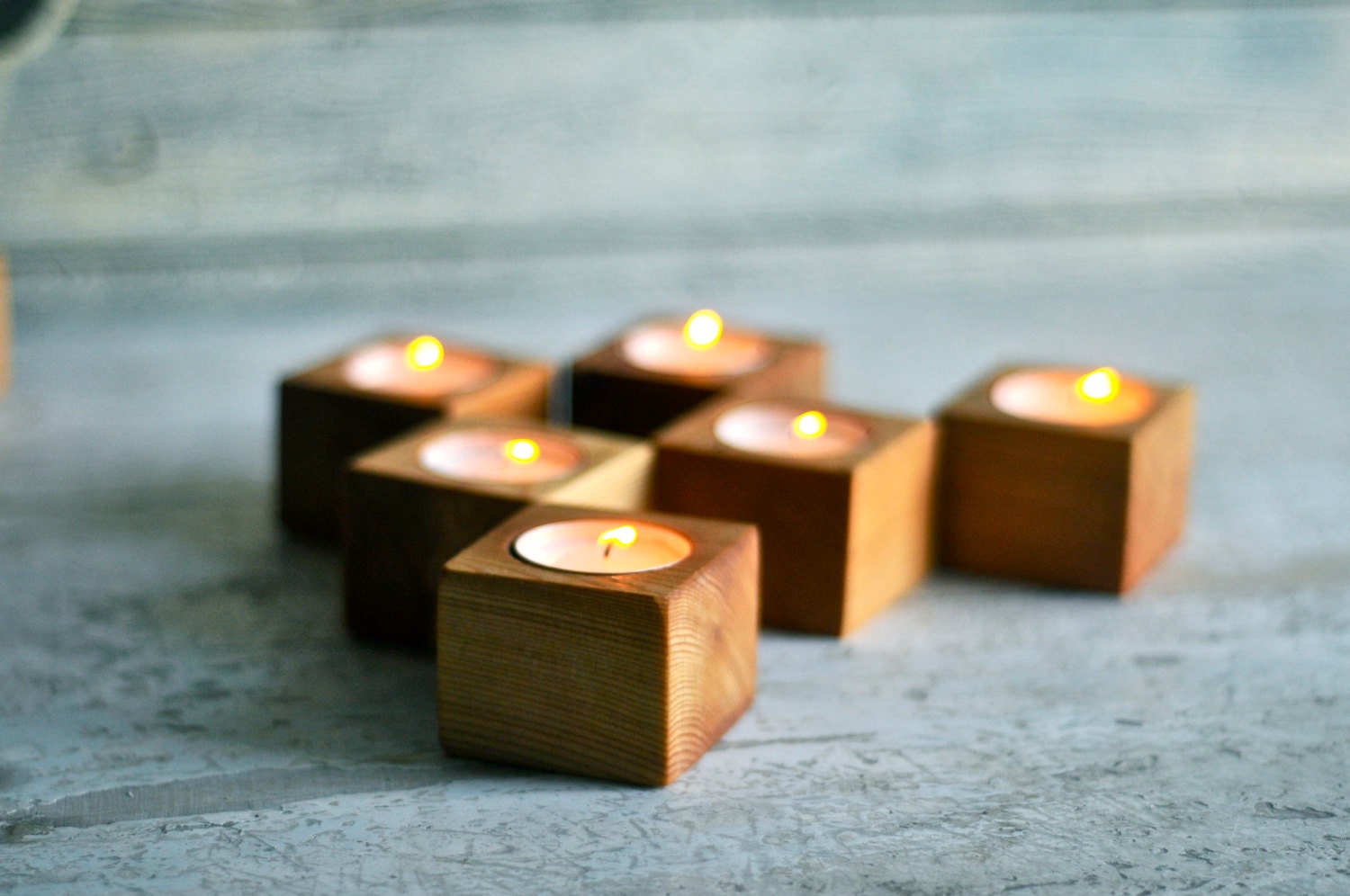 Tea lights Wood tea light Wood planters Wood turning