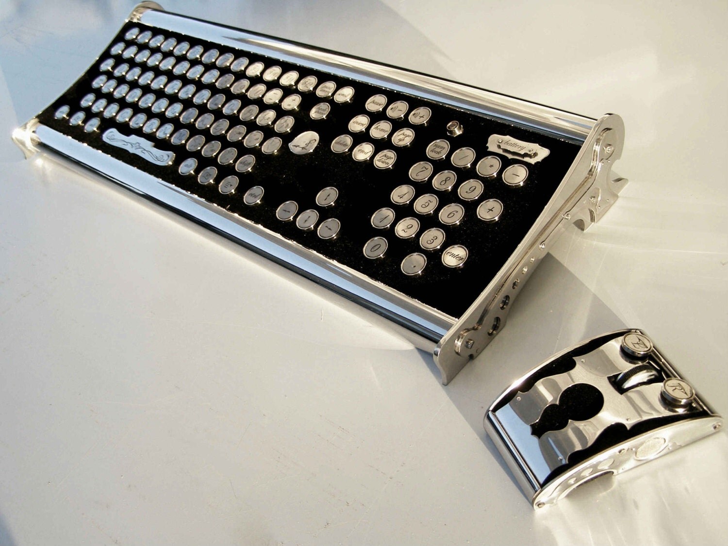 Steampunk keyboard and mouse Mod.1.3 by on Etsy