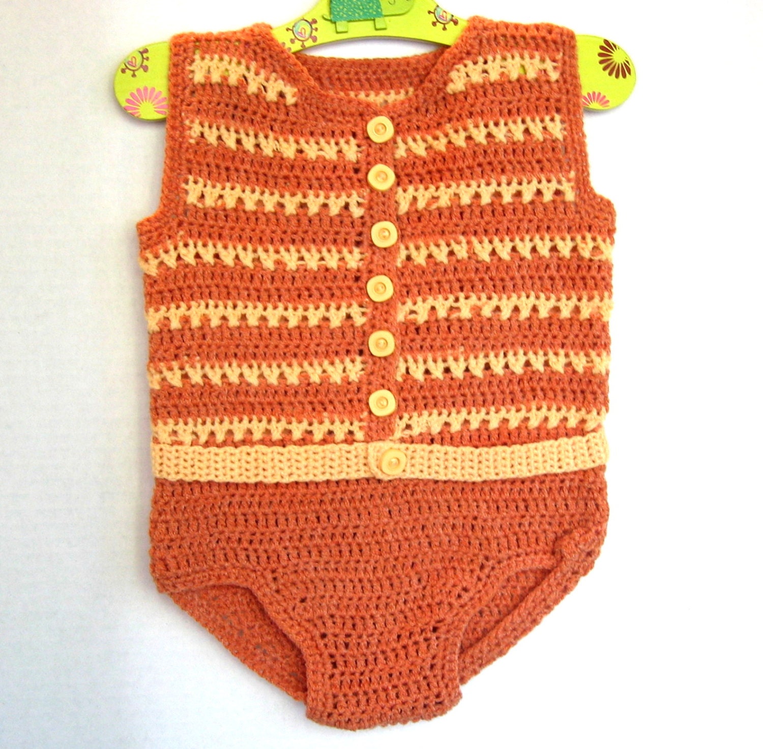 Crochet Baby Boys Romper