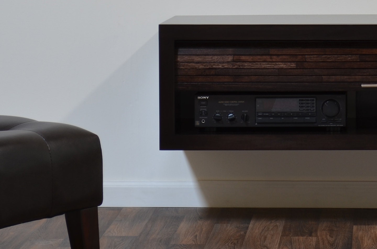 Wall Mounted Hanging TV Stand ECO GEO Espresso