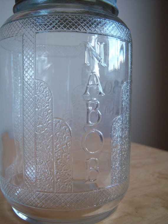 Vintage Nabob Coffee Glass Jar. Made in Canada.