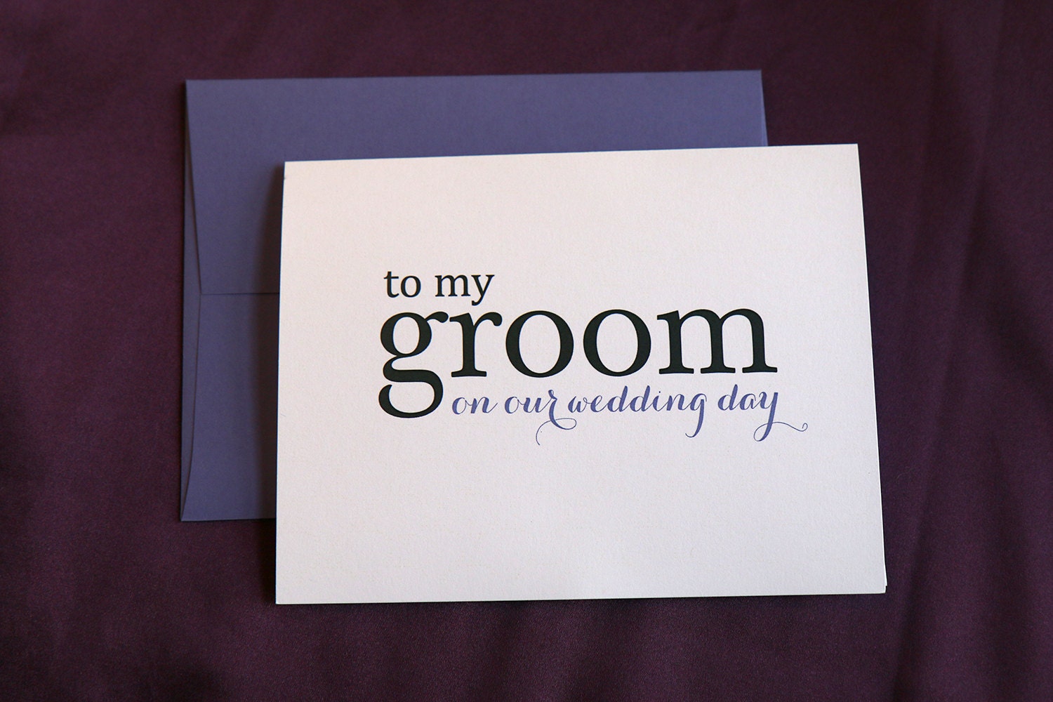 To My Groom Card Instant Download