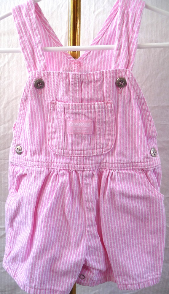 Pink OshKosh B Gosh Shorts Overall Baby Girl Clothing 6-9