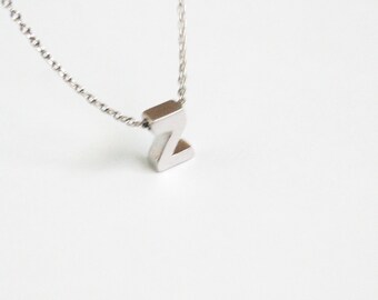 ... minimal jewerly white gold plated chain simple gift for her under 15