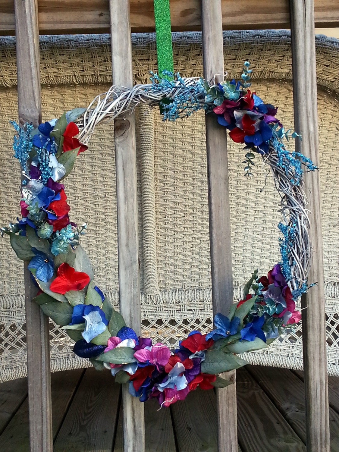 Handmade Frosty Grapevine Wreath