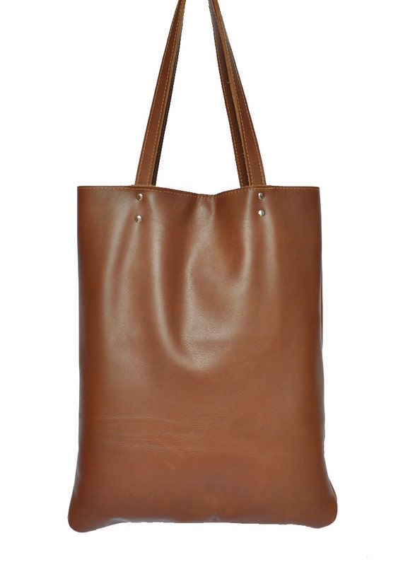 Brown Leather bag, leather tote bag .womens tote bag.
