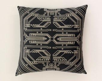 Geometric Print Cushion: Circuit-Sl ate, available in 2 sizes. ...