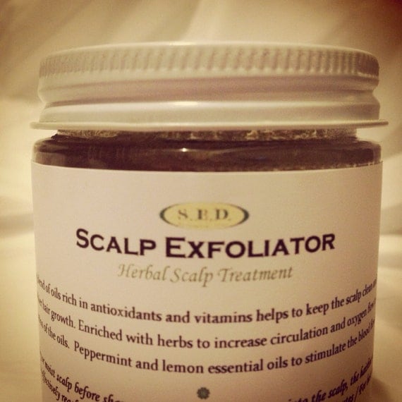 SCALP EXFOLIATOR ( Lemon + Peppermint ) scalp treatment for itchy