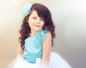 One shoulder top, Flowergirl top, flower girl, wedding, satin