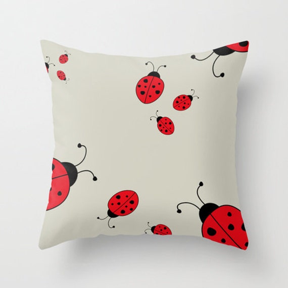 red ladybug pillow pet