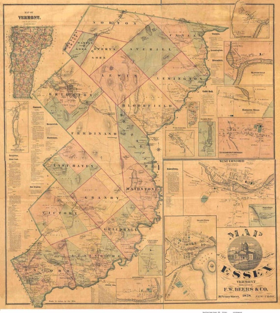 Download Essex County Vermont Map Images