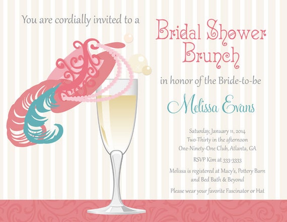 Fancy Hat Bridal Shower Invitations 10