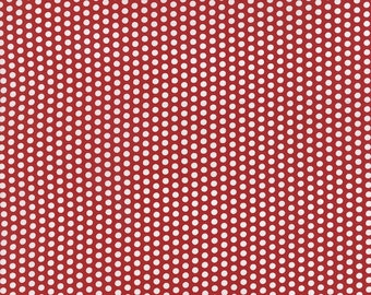 Into the Woods Sweet Dot in Cranberry Fabric by Lella Boutique for Moda Fabrics