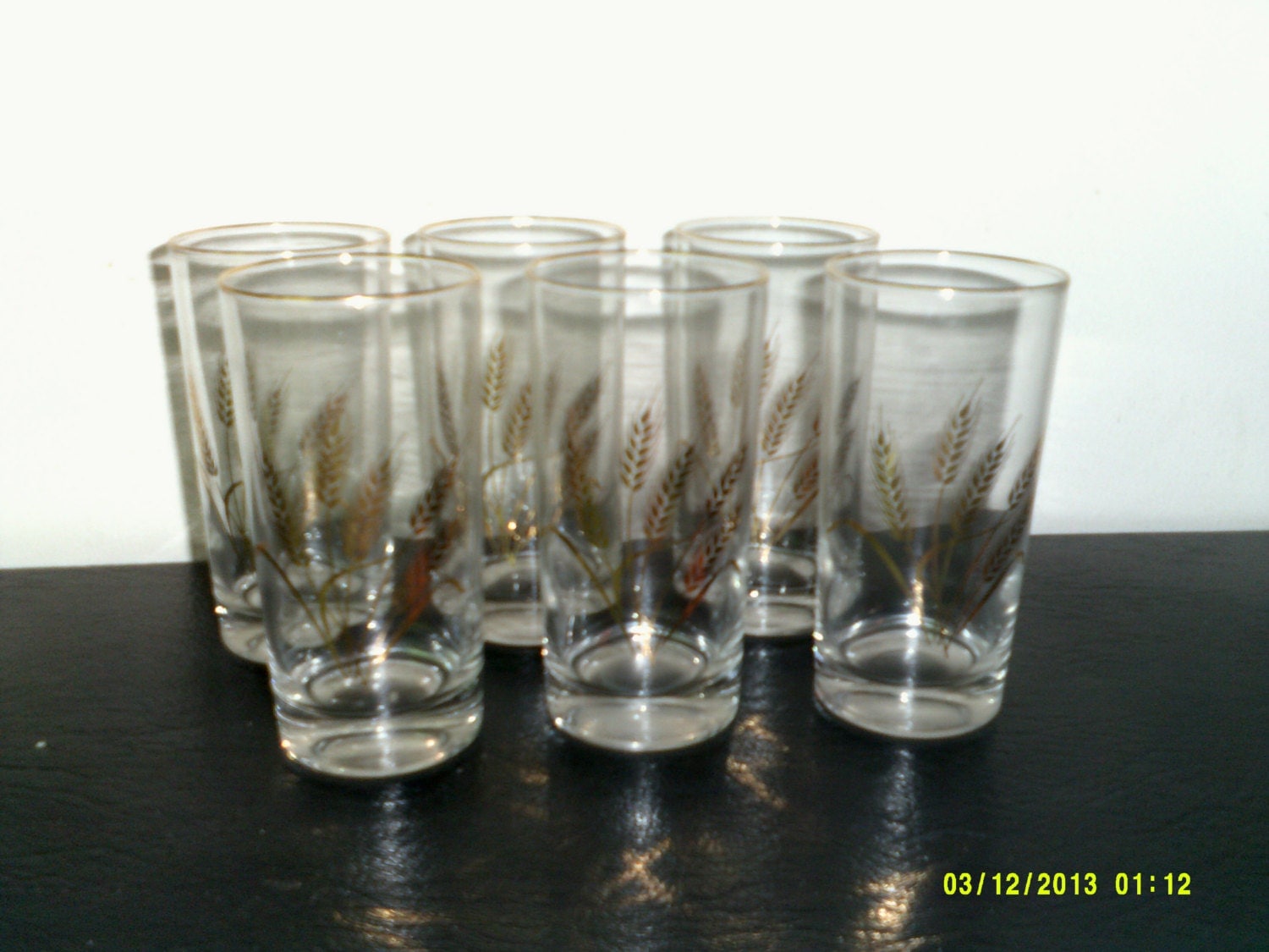 Wheat Juice Glasses Set Of 4 Homer Laughlin Golden Wheat Etsy Juice