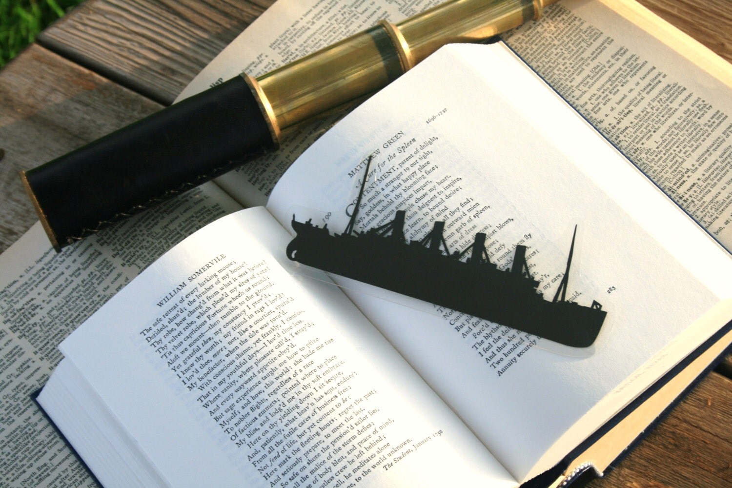 Titanic Bookmark Hand-cut Silhouette Ship Bookmark