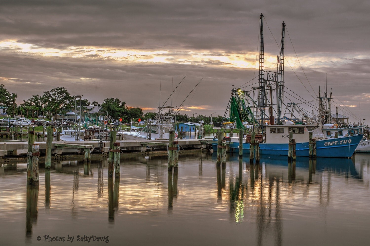 Pass Christian MS Harbor Capt. TVO by SaltyDawgPhotography
