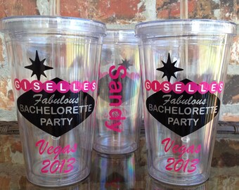 Las Vegas Sign Bachelorette Party Tumbler