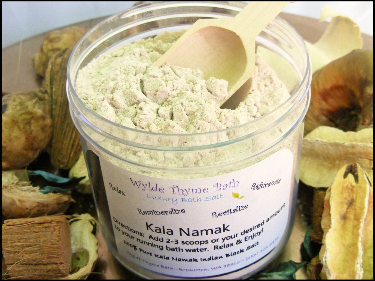 Kala Namak Sulphur Salt Vegan Bath Salt Unscented