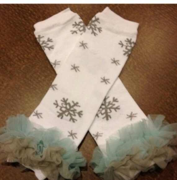 Snowflake leg warmers frozen leg warmers frozen party