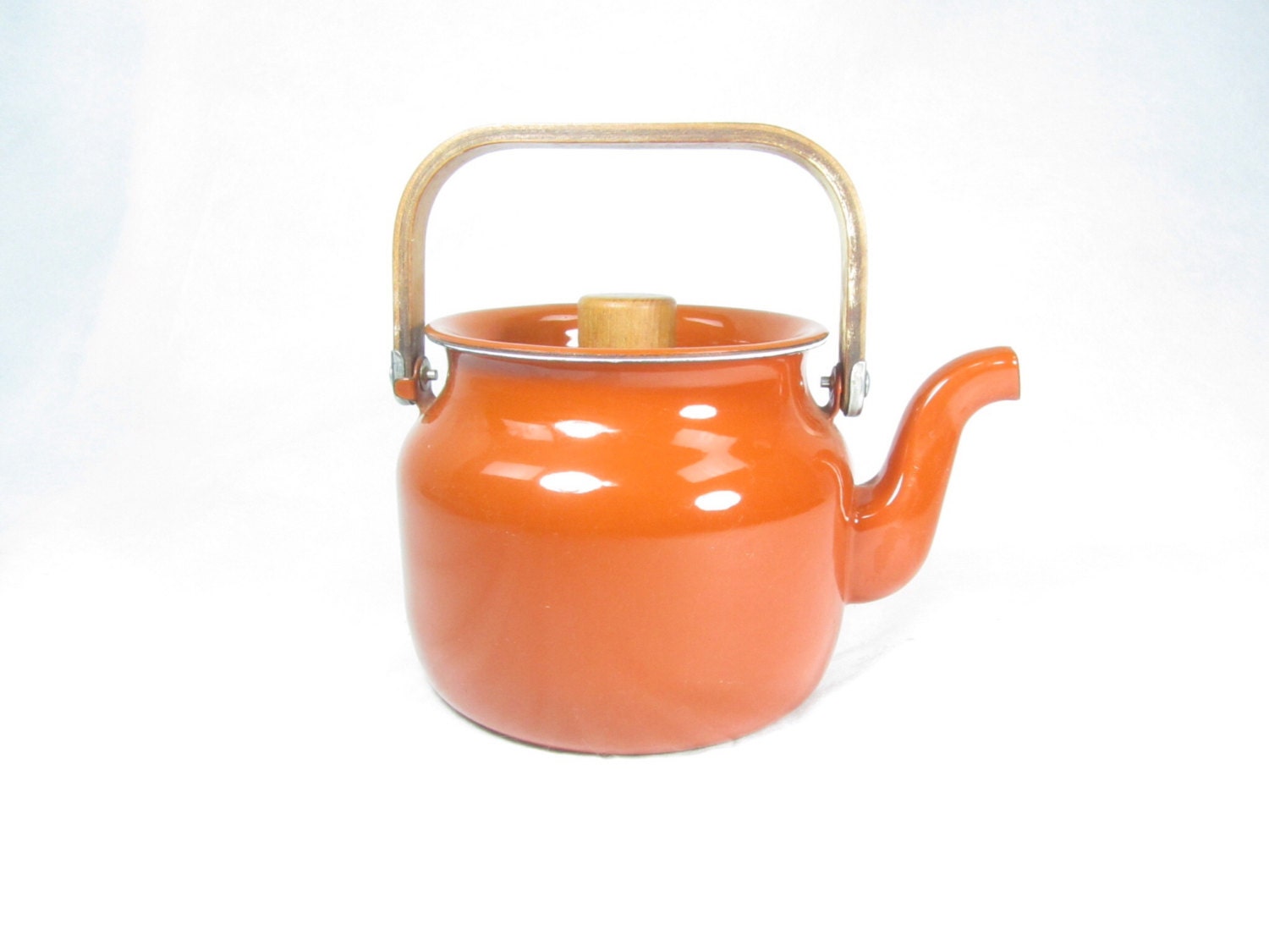 ENAMEL KETTLE, TEAPOT, Vintage kettle,tea kettle, enamelware, enamel