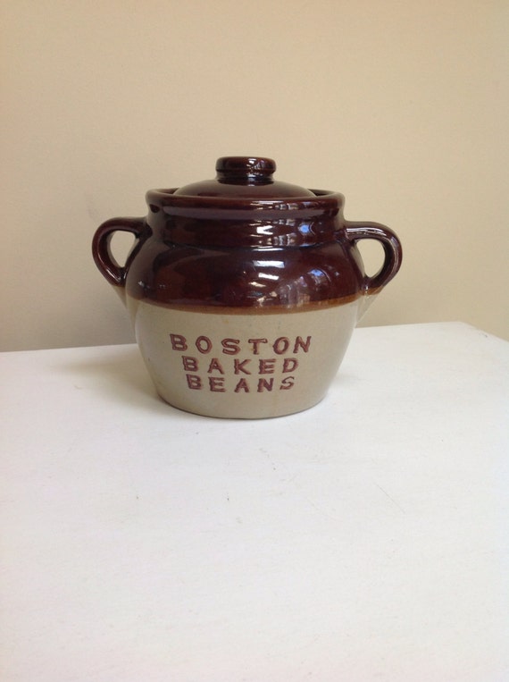 Vintage Monmouth Western Pottery Baked Bean Pot by OurStrayVintage