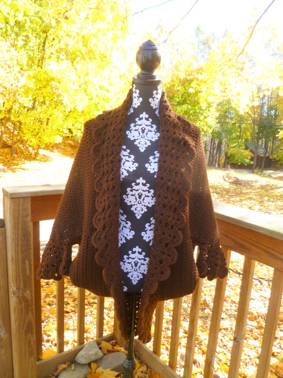 Shell Edge Jacket Crochet Womens Jacket By Winterst On Etsy