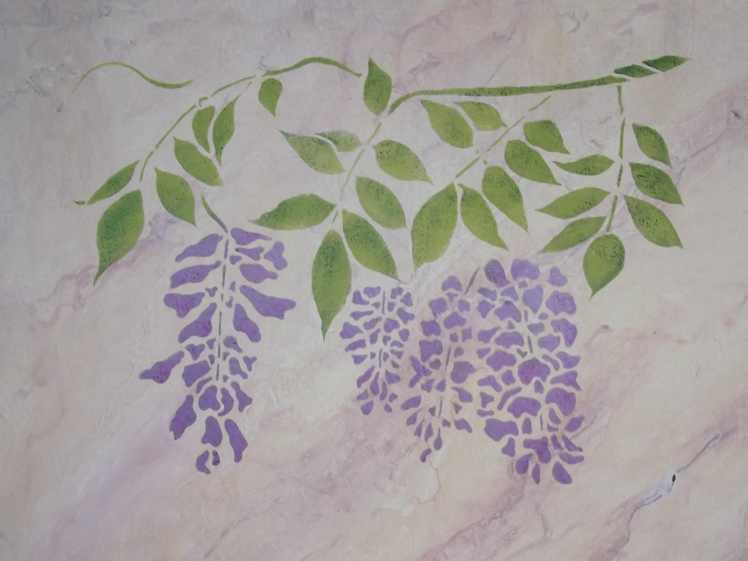 Fiore di wisteria. stencil.decorative di naturalines su etsy