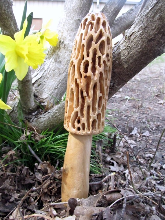 Morel Mushroom Handcrafted Yard Art Home Decor by MyLovelyIowa
