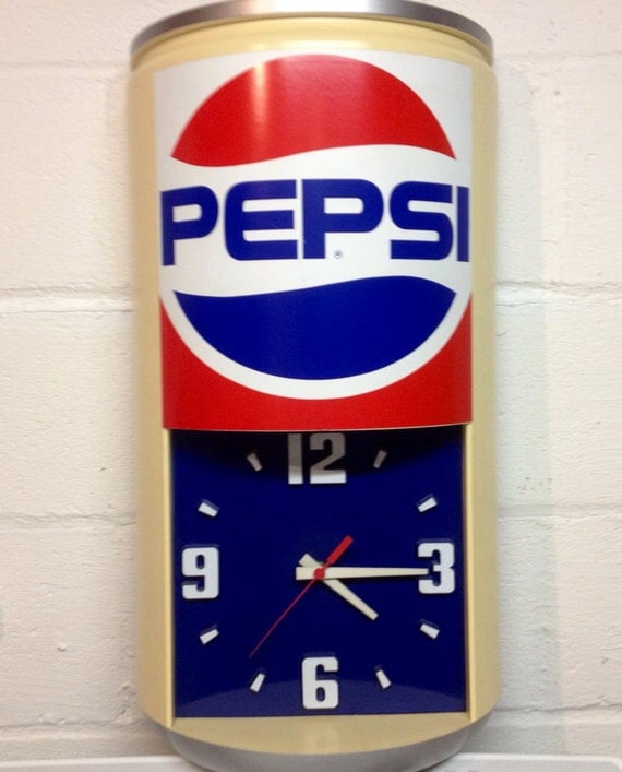 Vintage Pepsi Advertising Display Clock