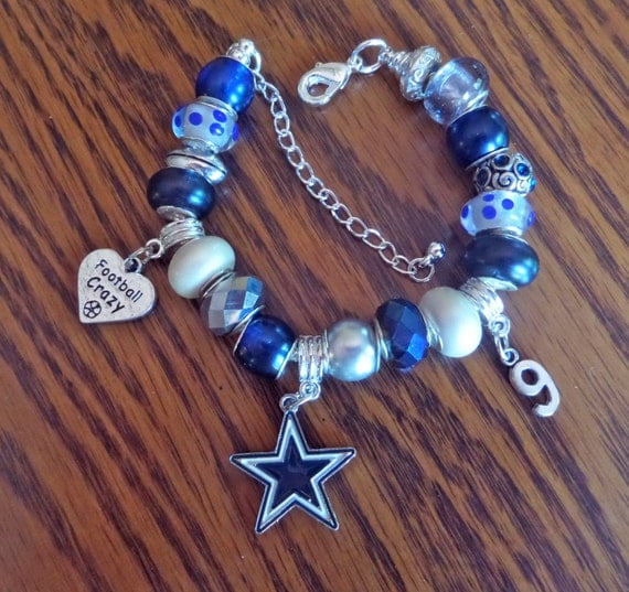 Dallas Cowboys European Charm Bracelet NFL Tony Romo
