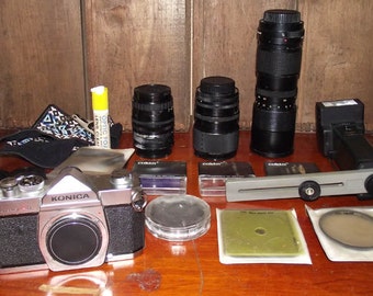 Konica Autoreflex A3 35mm SLR Camera Kit