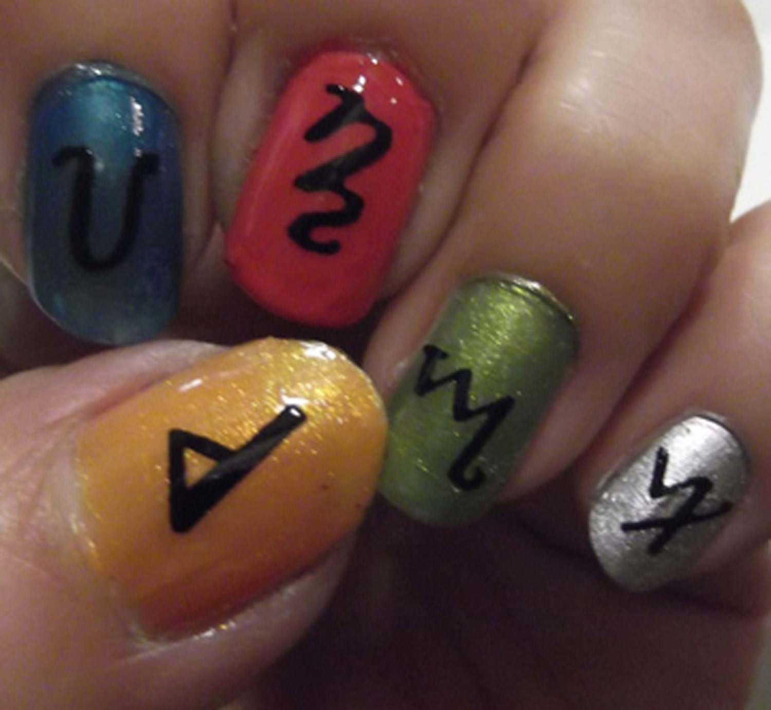 Wiccan Nail Art Witch's Runes Nail Art Decals WHA 139