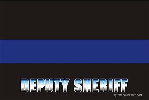 Thin Blue Line Deputy Sheriff Decal SKU: D1035-0002